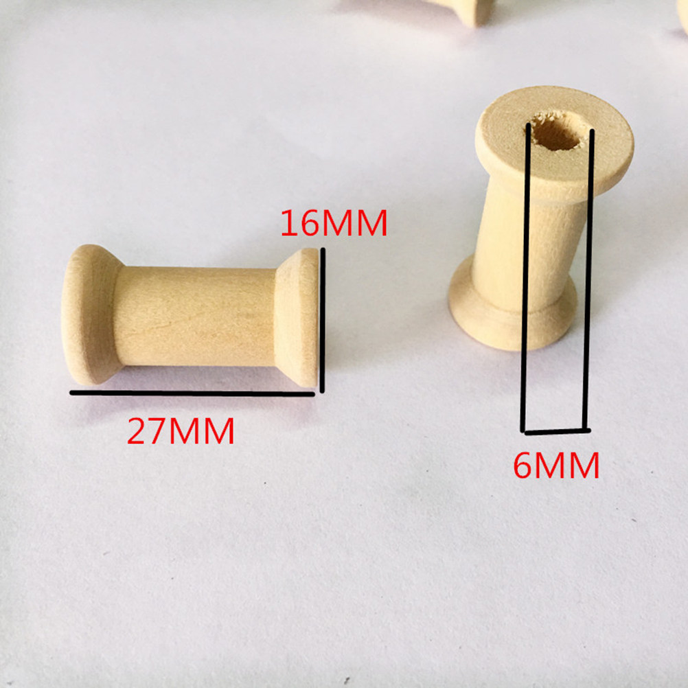 Embroidery Thread - 60개입, 천연 나무 재질의 바늘심, 공용