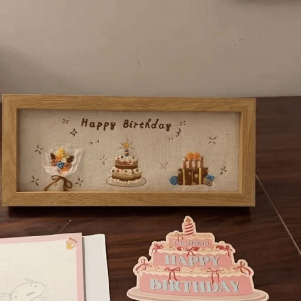 Embroidery For Beginners - 창의적인 3D 디자인 크로스 스티치 키트