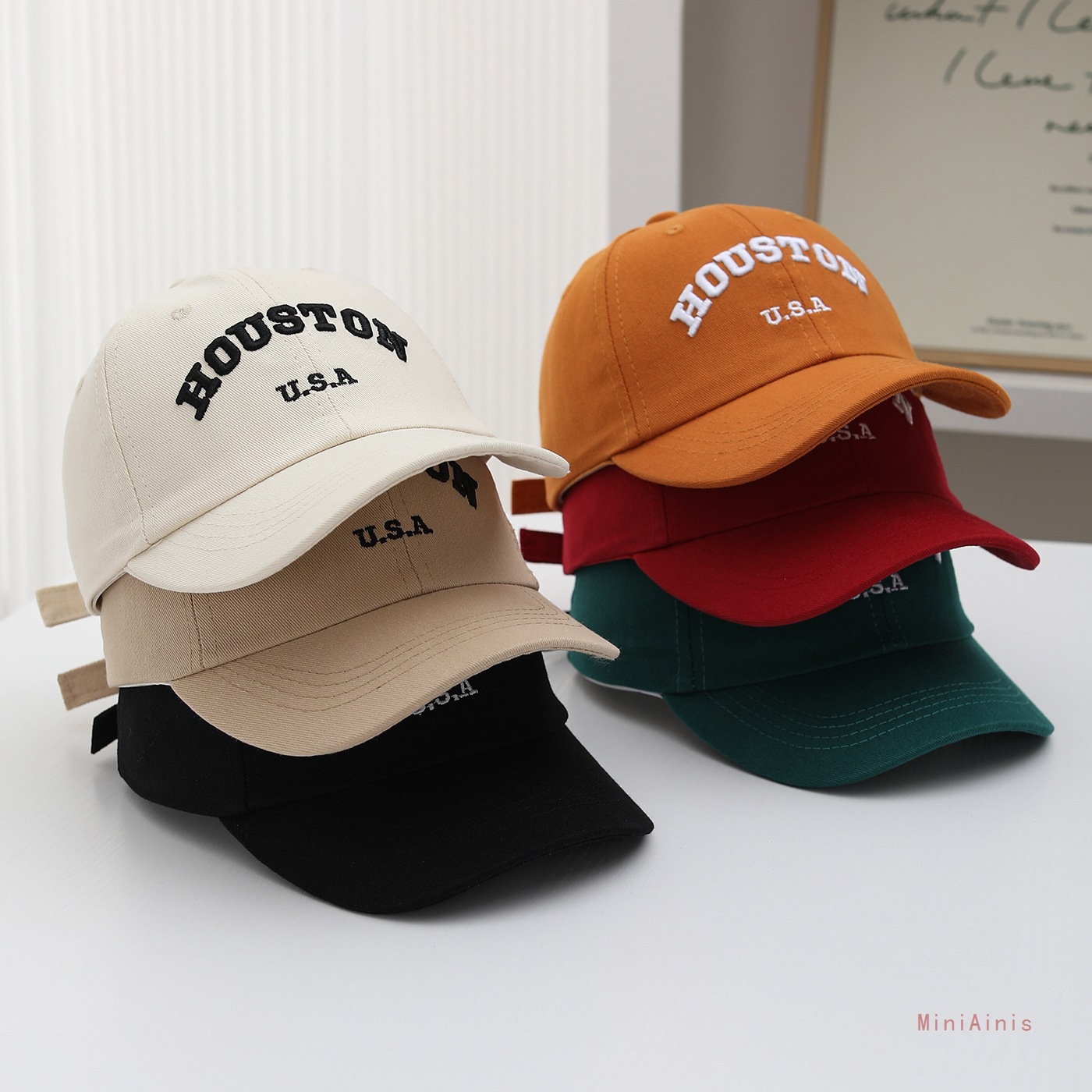 Embroidery Letter - 자수 레터 키즈 야구 모자 패션