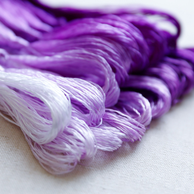 Embroidery Thread - 20m 수저우 자수 실크실 8가지 색상