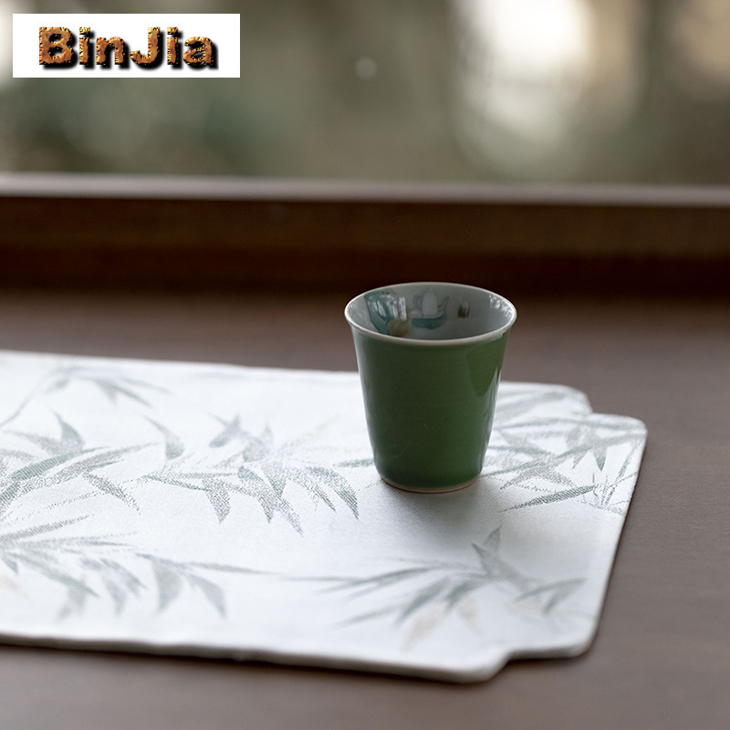 브로케이드 자수 티 테이블 매트 우아한 찻잔 코스터 세 - Embroidery Cloth 리뷰 및 가격
