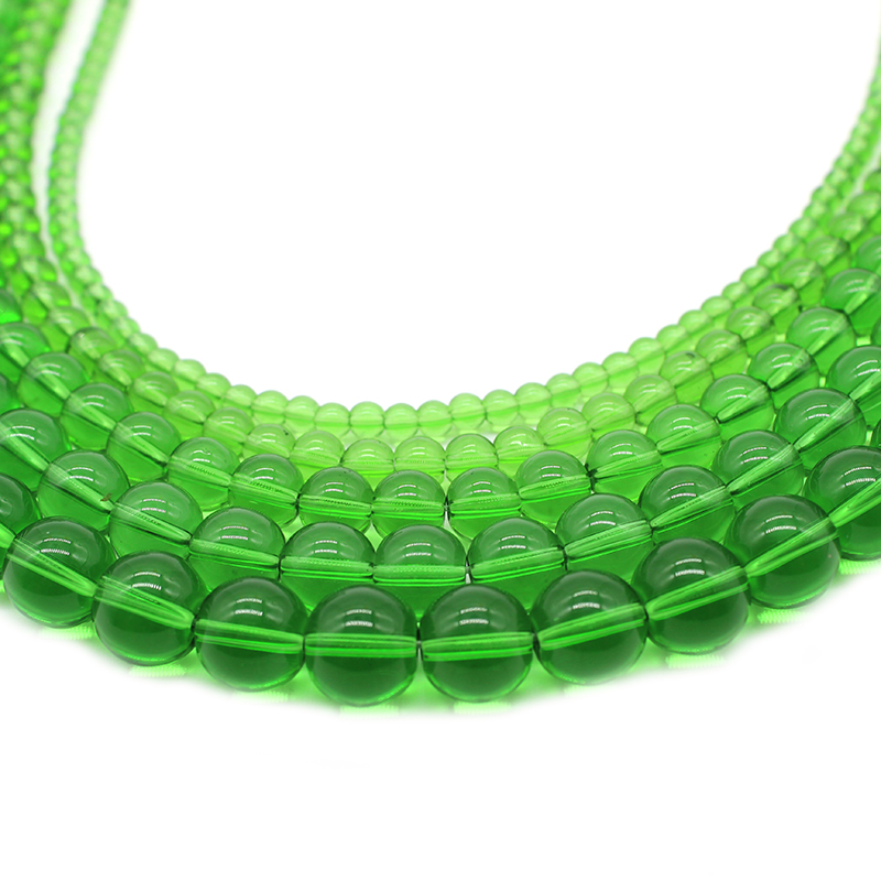 천연 석재 부드러운 녹색 유리 비즈, 둥근 느슨한 스페 - Embroidery Glass Beads 리뷰 및 가격
