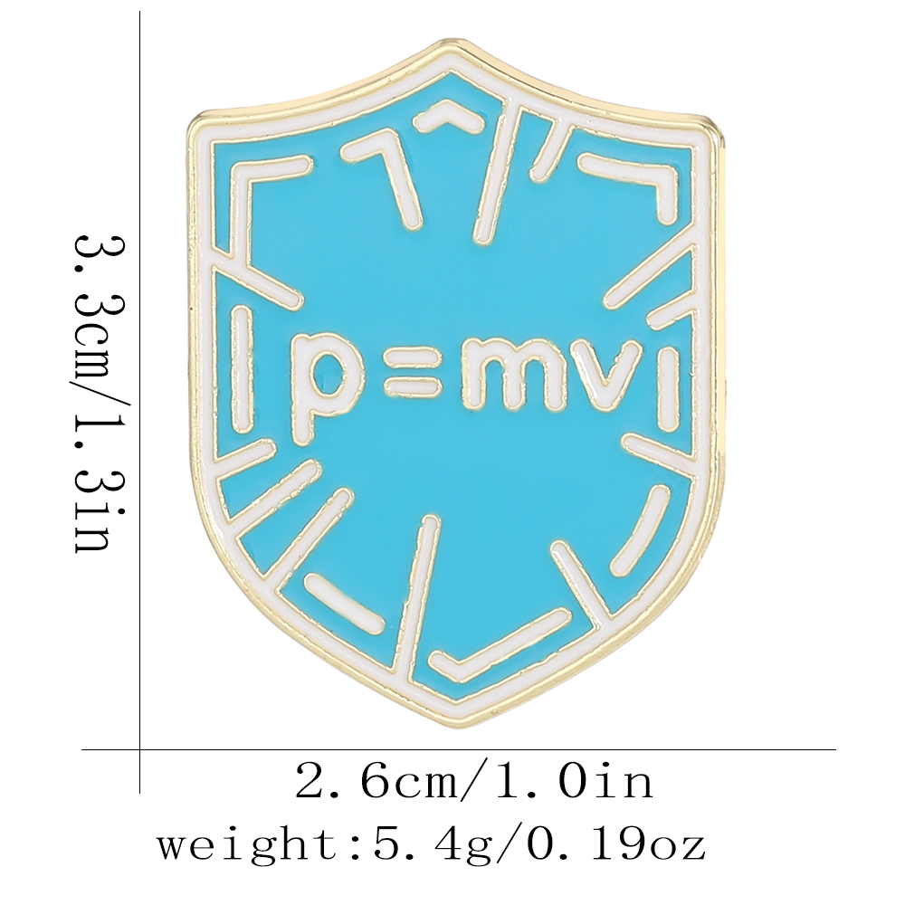 클래식 물리학 임펄스 P=mv 디자인 에나멜 핀 뉴턴의 - Embroidery Simple 리뷰 및 가격