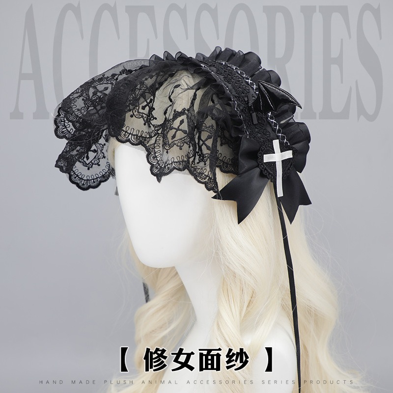 코스프레 애니메이션 고딕 로리타 메이드 레이스 머리띠  - Embroidery Gothic 리뷰 및 가격