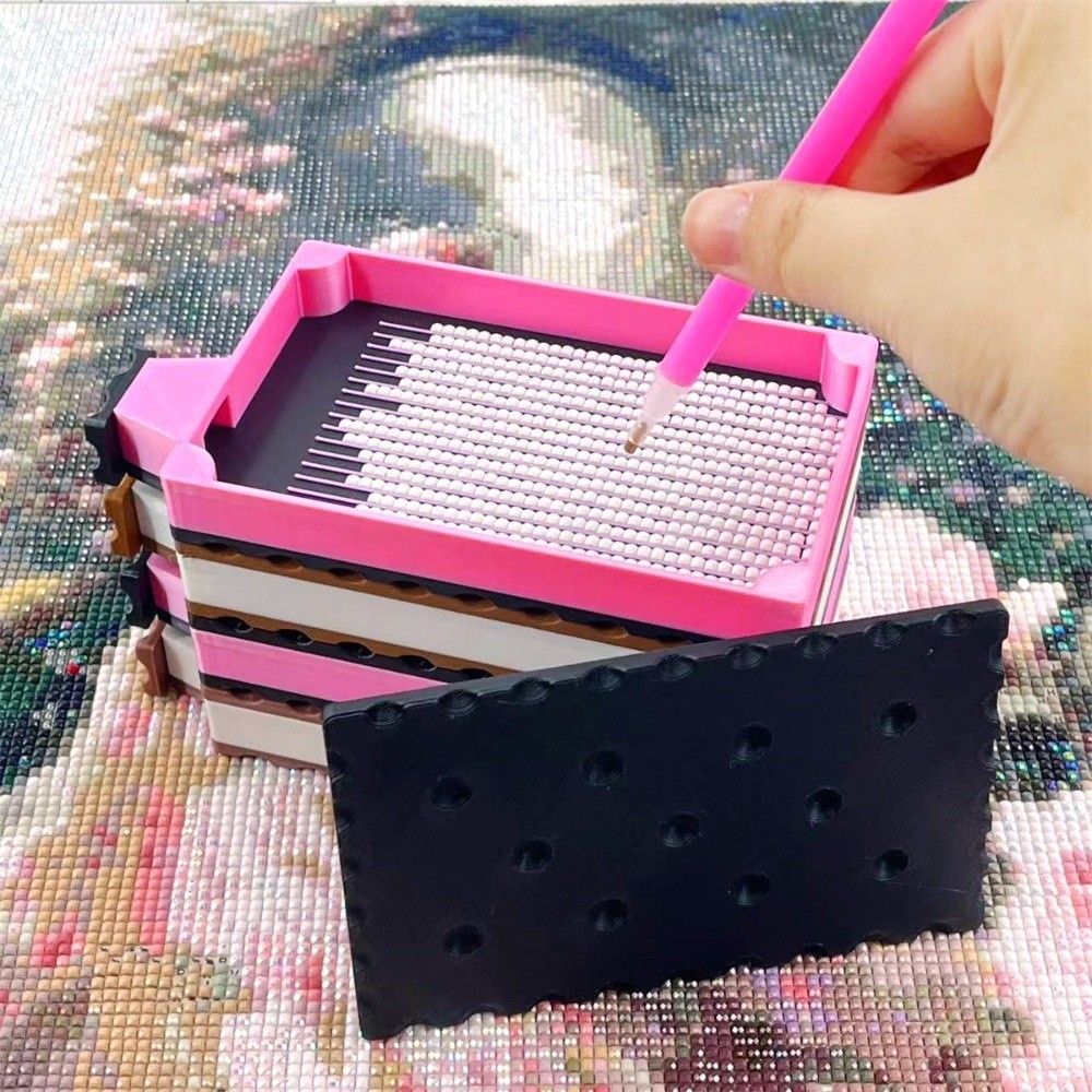 DIY 공예 다이아몬드 페인팅 트레이 키트, 뚜껑이 있 - Embroidery Ideas 리뷰 및 가격