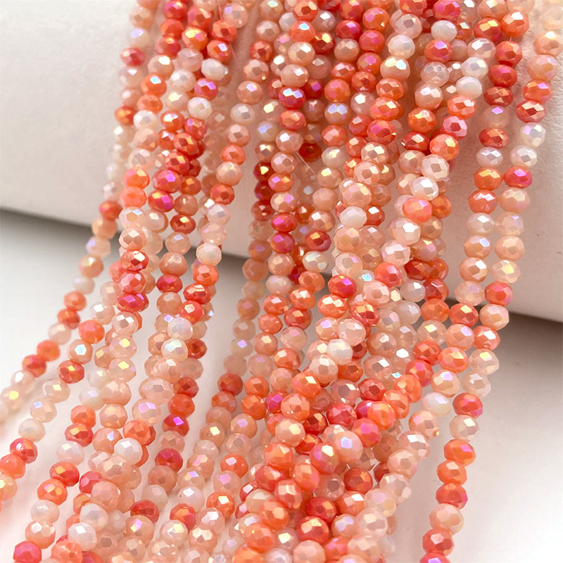 2mm 크리스탈 비즈 혼합 색상면 처리 된 Rondel - Embroidery Glass Beads 리뷰 및 가격