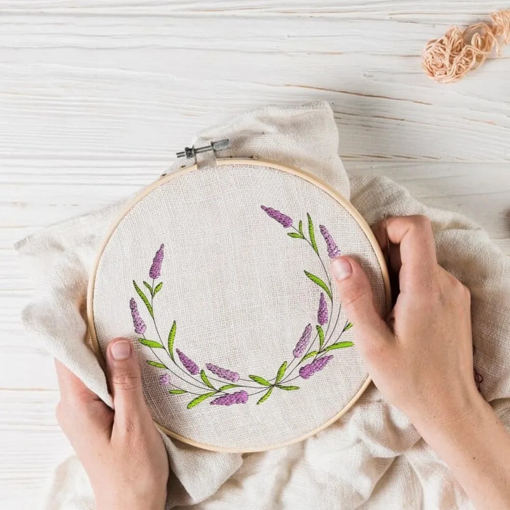 4장 라벤더 꽃 나비 수용성 안정제 수공예 자수용 DI - Embroidery Cloth 리뷰 및 가격
