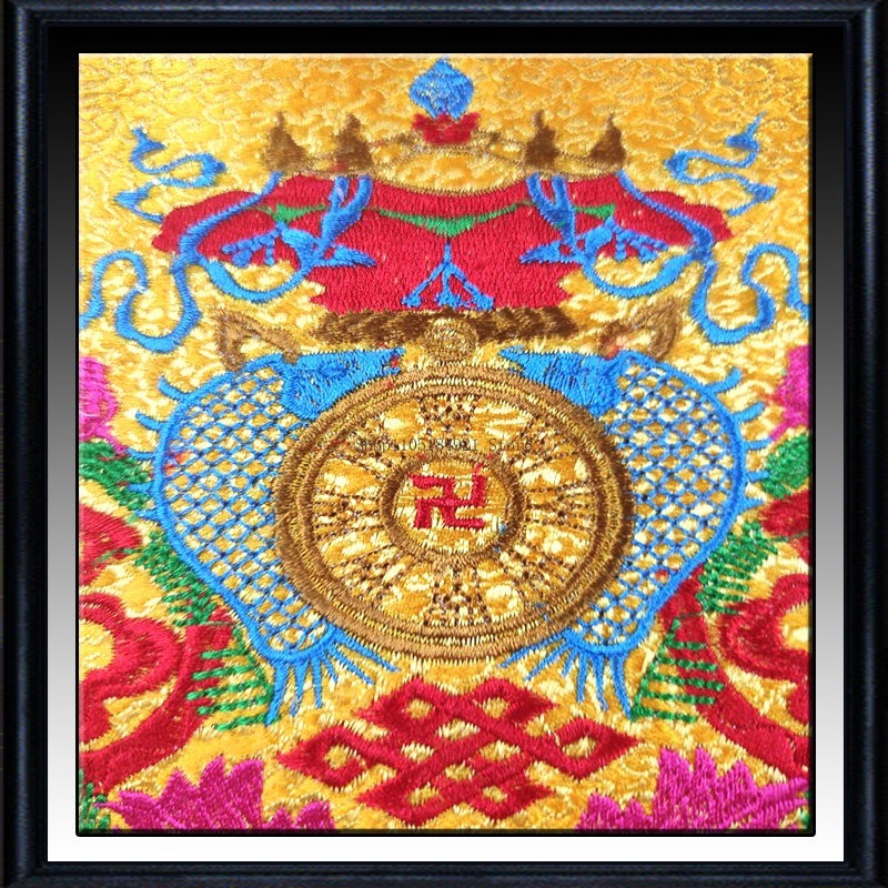 42CM 더블 자수 새틴 원단 연꽃 베르가못 수트라 커 - Embroidery Cloth 리뷰 및 가격