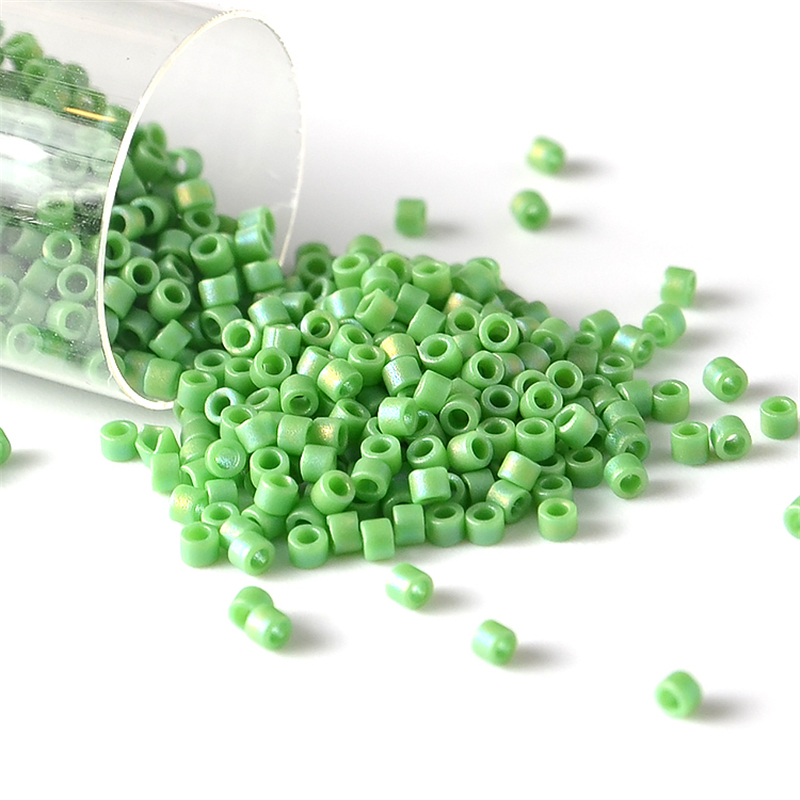 10g/파이프 1.6mm 미유키 비즈 반투명 무지개 일 - Embroidery Glass Beads 리뷰 및 가격