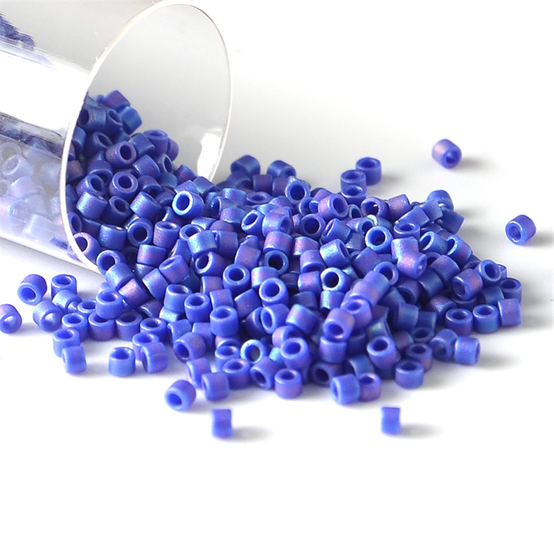 10g/파이프 1.6mm 미유키 비즈 반투명 무지개 일 - Embroidery Glass Beads 리뷰 및 가격