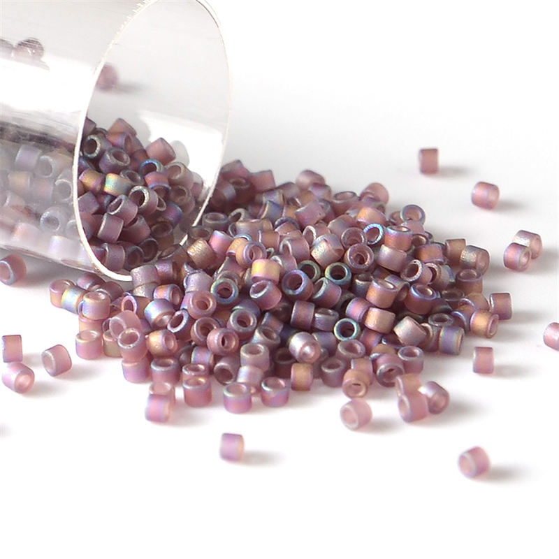 10g/파이프 1.6mm 미유키 비즈 반투명 무지개 일 - Embroidery Glass Beads 리뷰 및 가격