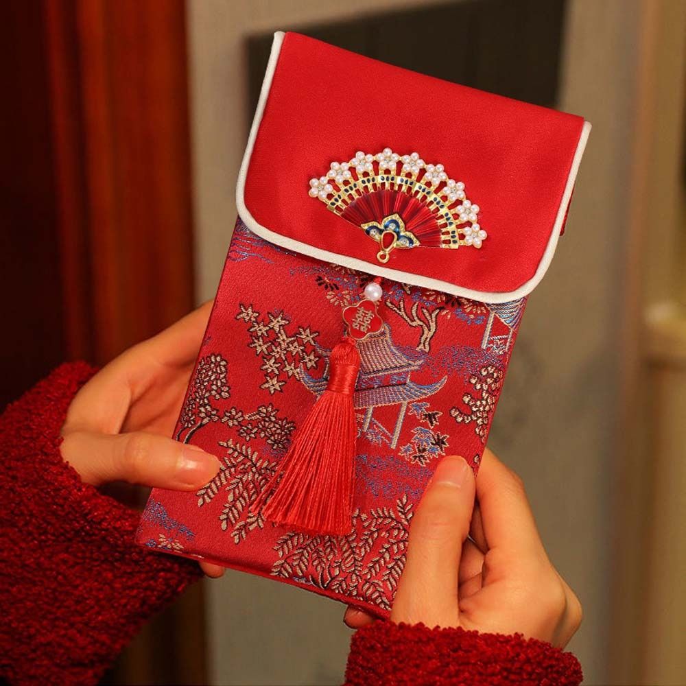 새해 축복의말이 새겨진 빨간 봉투, 설날 브로케이드 천 - Embroidery Cloth 리뷰 및 가격