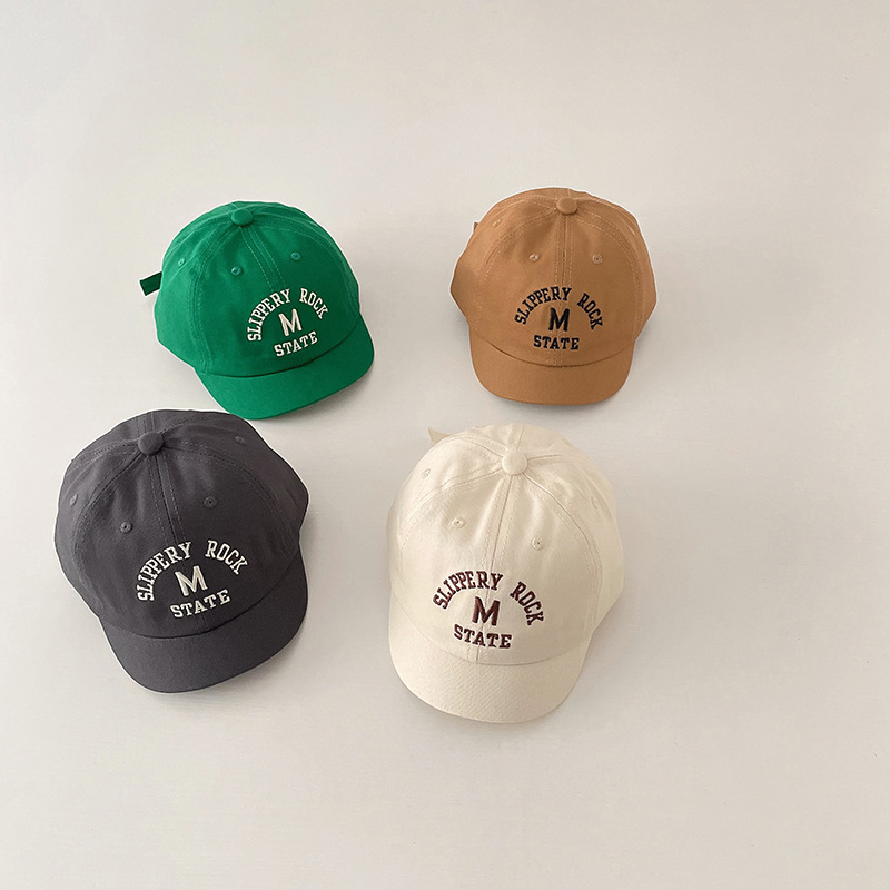 새로운 캐주얼 레터 캡 베이비 심플 클래식 피크드 캡  - Embroidery Simple 리뷰 및 가격