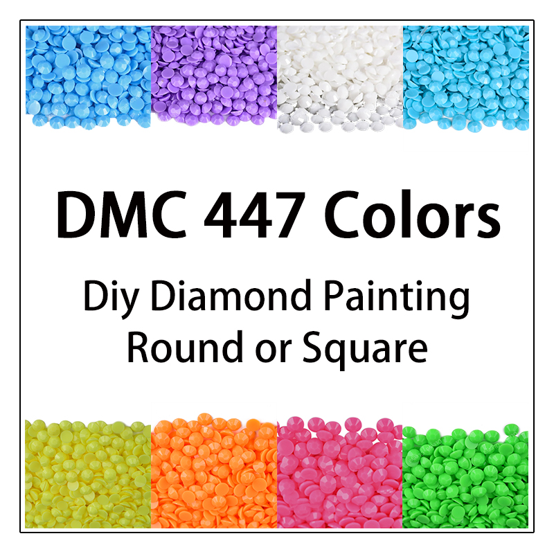 DMC 447 색상 5D Diy 다이아몬드 페인팅 드릴 - Embroidery Glass Beads 리뷰 및 가격