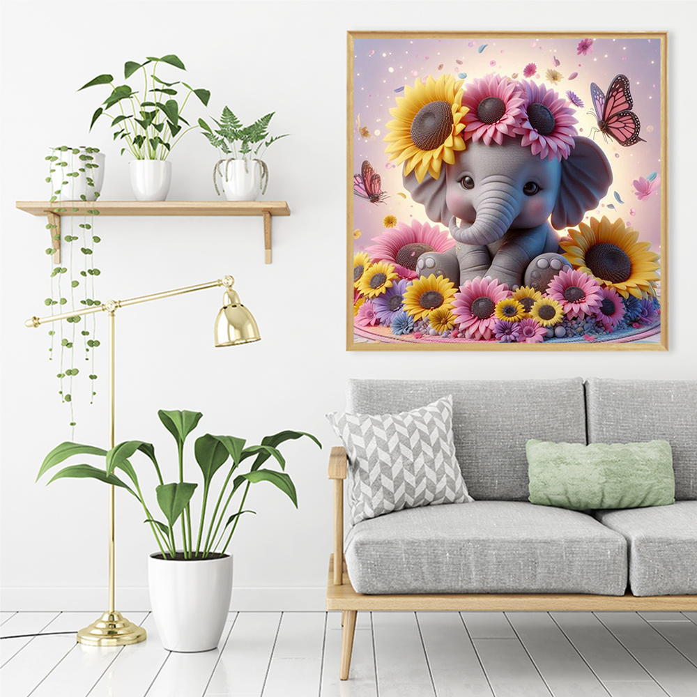 Evershine 코끼리 다이아몬드 그림 동물 크로스  - Embroidery Ideas 리뷰 및 가격