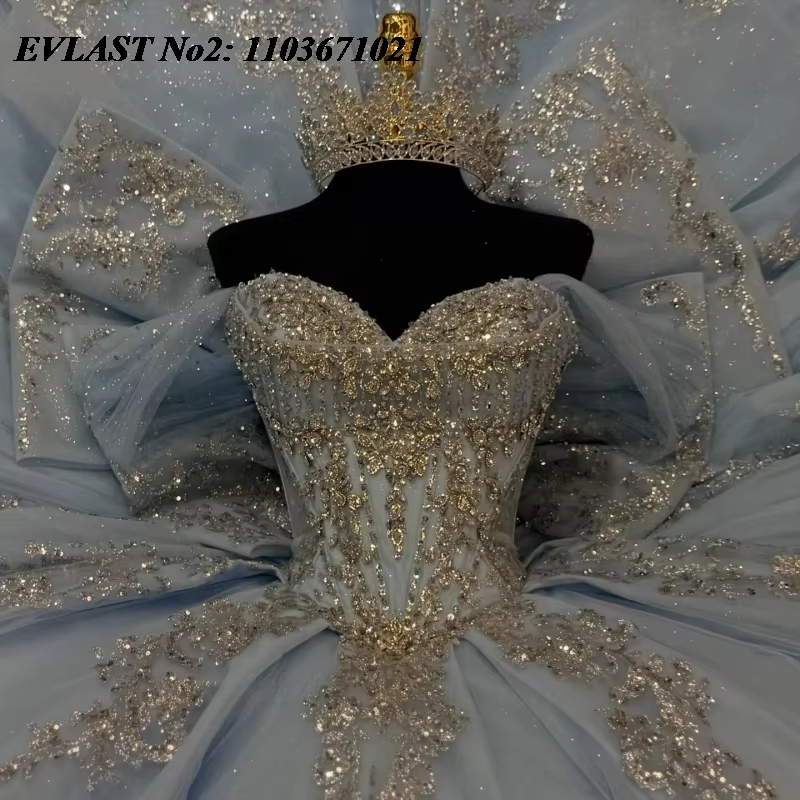 EVLAST 맞춤형 프린세스 스카이 블루 킨세아녜라 드 - Embroidery Glass Beads 리뷰 및 가격