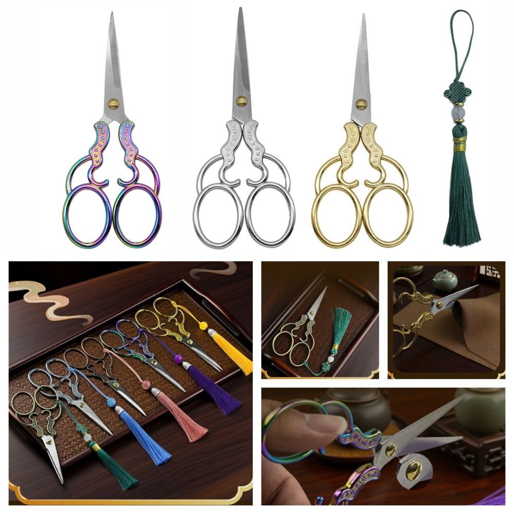 예쁜 아연 합금 자수 가위 꽃무늬 작은 자수 바느질 도 - Embroidery Scissors Small 리뷰 및 가격