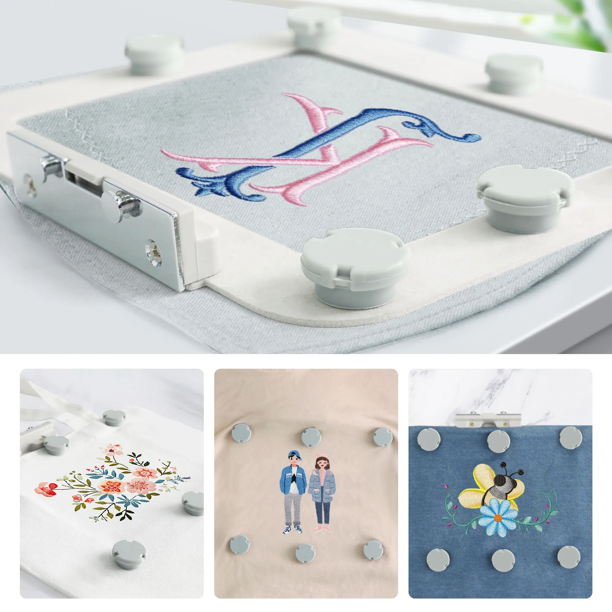 풀린 EOC06 자수기계 프레임용 금속 자석 후프, 자 - Embroidery Zone 리뷰 및 가격