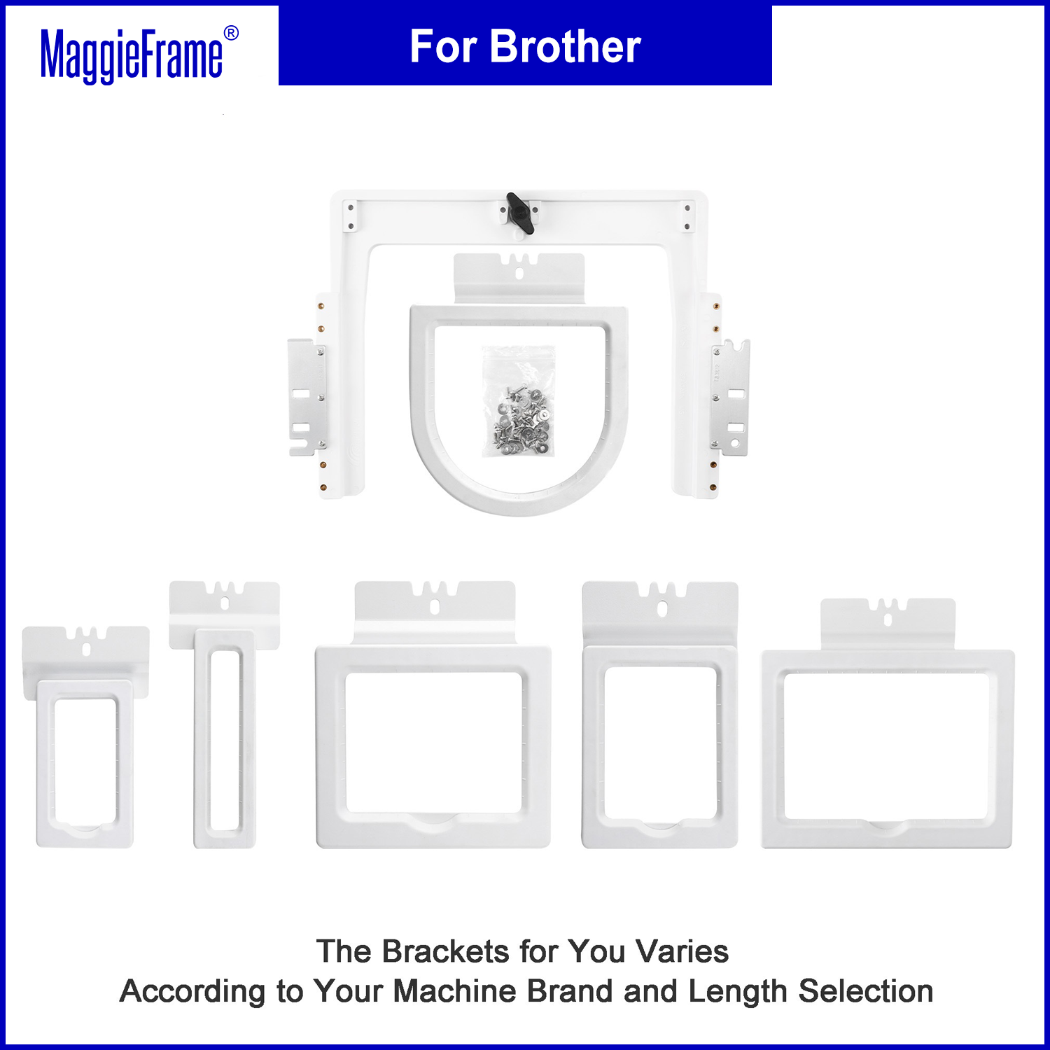 6in1 패스트 프레임 키트 마그네틱 후프 브라더 VR - Embroidery Hoop Plastic 리뷰 및 가격