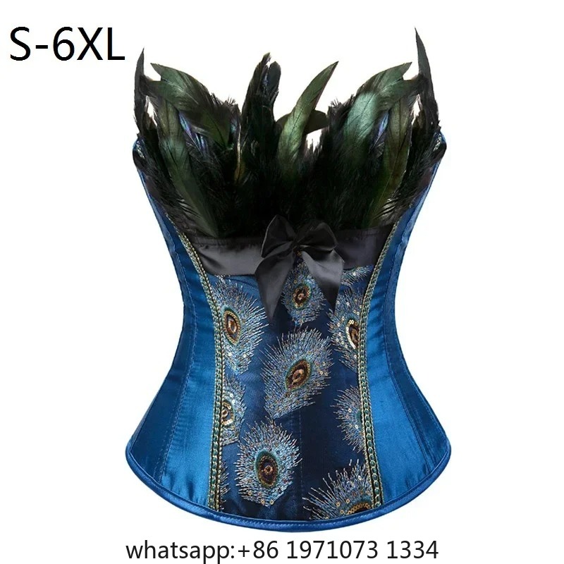 코다투스 코르셋과 뷔스티에 공작새 자수 프린세스 버레스 - Embroidery Gothic 리뷰 및 가격