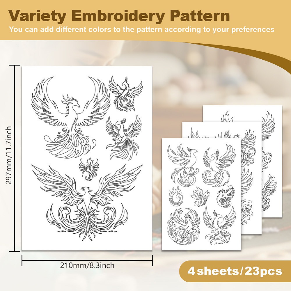 23개입, 물에 녹는 재질의 핸드 스티칭용 안정제, 크 - Embroidery Cloth 리뷰 및 가격