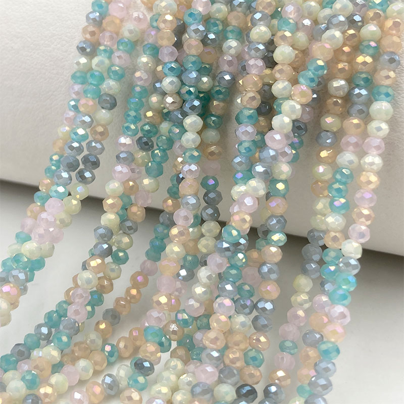 2mm 혼합 색상면 처리 된 크리스탈 비즈 Jewerl - Embroidery Glass Beads 리뷰 및 가격