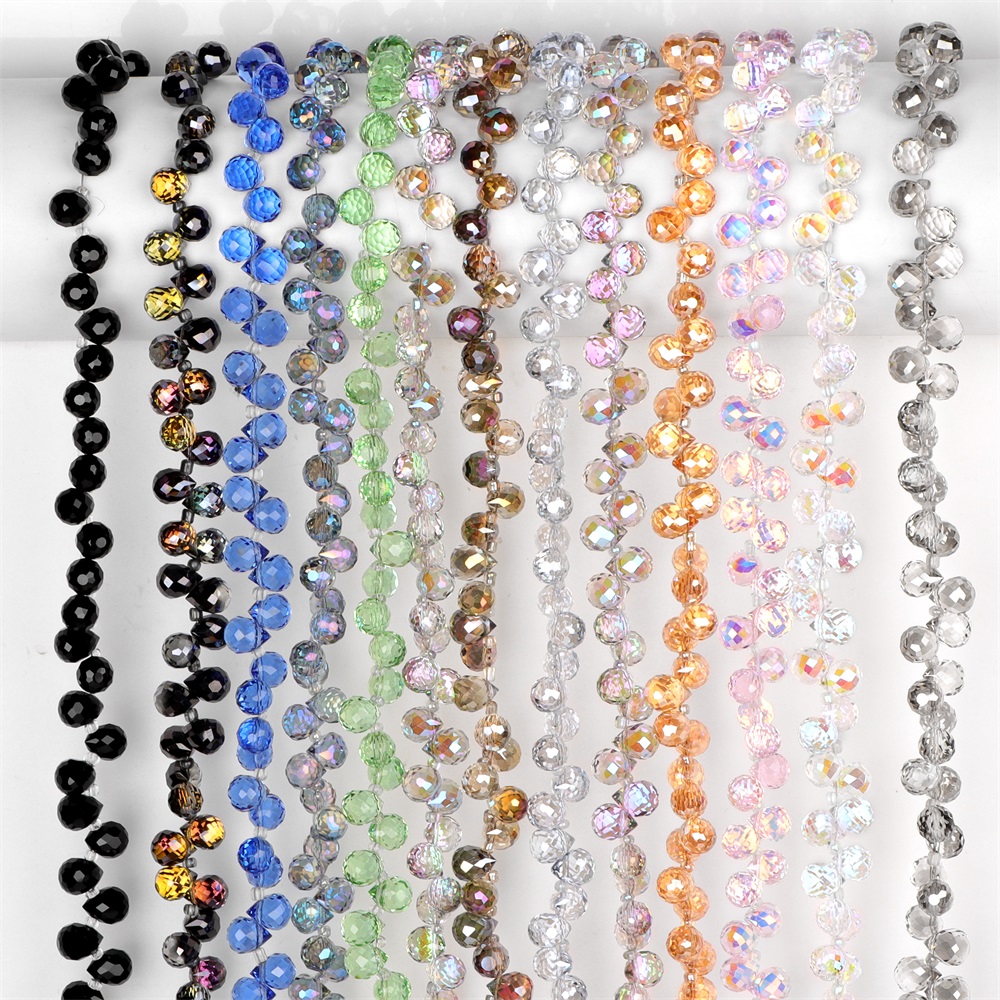 8x10mm면 처리 된 크리스탈 눈물 방울 비즈 매력  - Embroidery Glass Beads 리뷰 및 가격