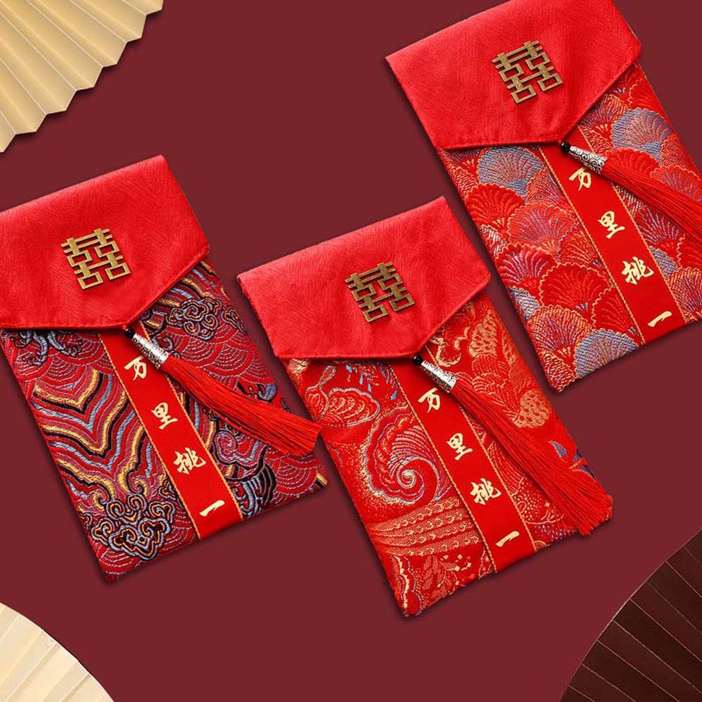 새해 축복의말 브로케이드 붉은 봉투 설날 브로케이드 천 - Embroidery Cloth 리뷰 및 가격