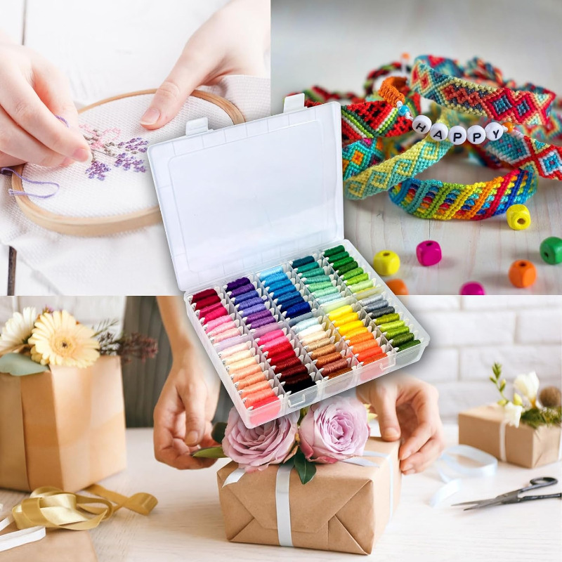 100% 면 자수실 키트(보관 케이스 포함) - 크로스 - Embroidery Thread 리뷰 및 가격