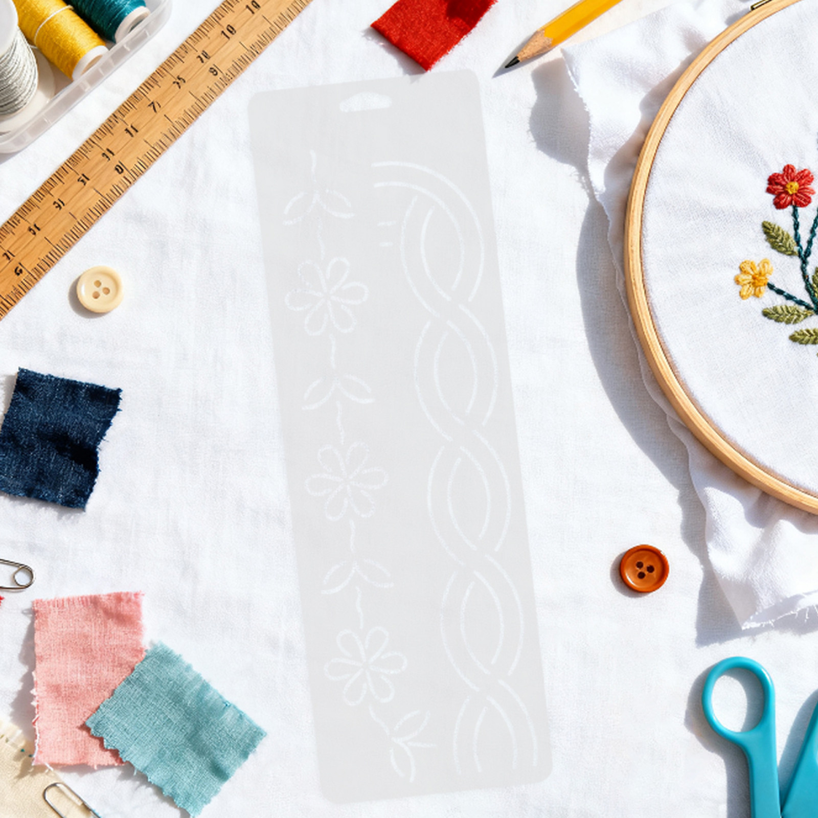 2개 세트의 코너 퀼트 스텐실, 수작업 퀼팅 패턴, 자 - Embroidery Quilting 리뷰 및 가격